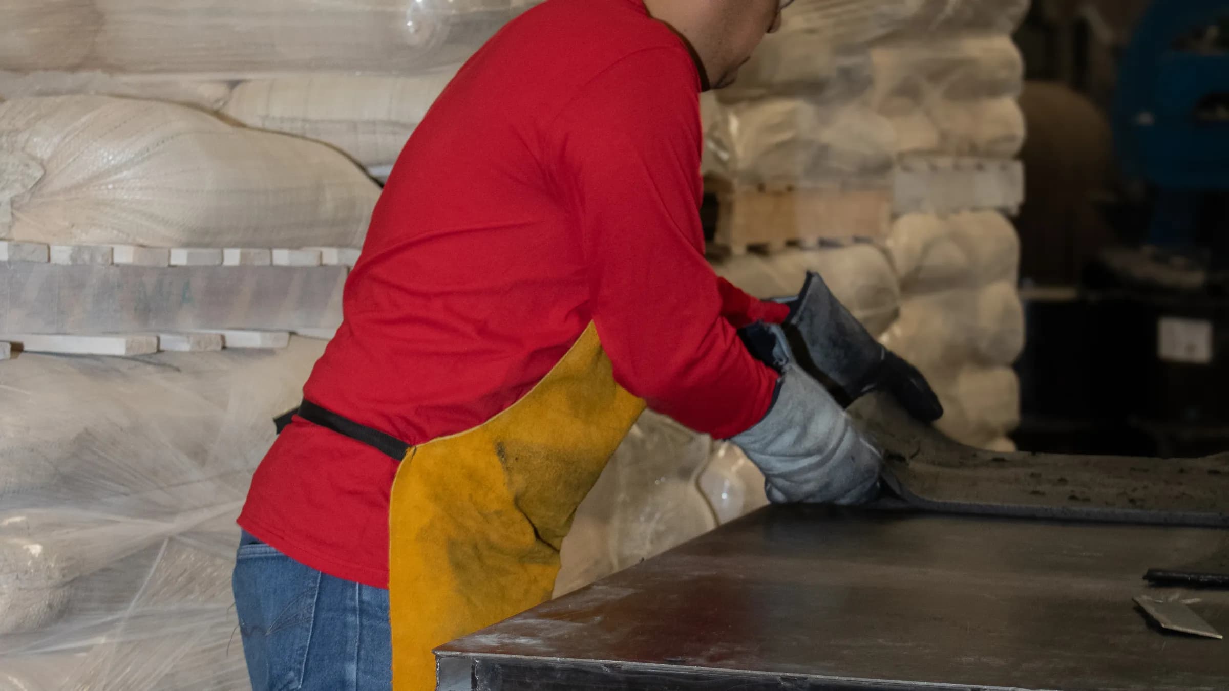 Almacén de materia prima de Neoprenos García